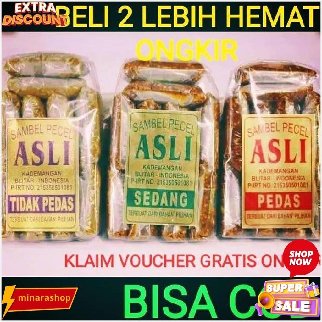 

Sambel Pecel Asli Blitar / Sambal Pecel Asli 450 Gram Terlaris