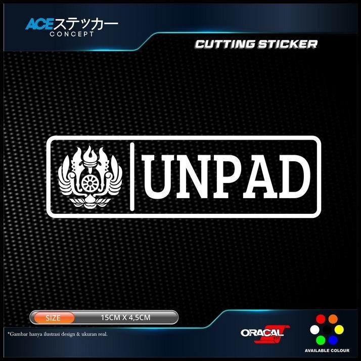 TERMURAH CUTTING STICKER UNPAD LOGO STIKER KACA MOBIL 