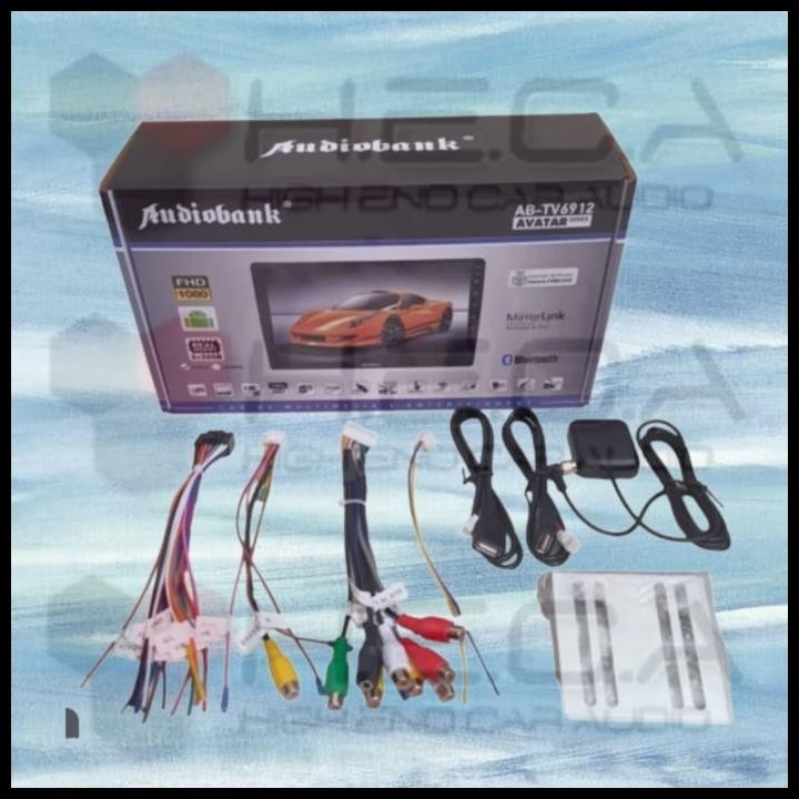 TERBARU AUDIOBANK AB-TV6912 AVATAR 2/32 GB ANDROID 9" HEAD UNIT DOUBLE DIN TAPE MOBIL 9 INCH + REAR 