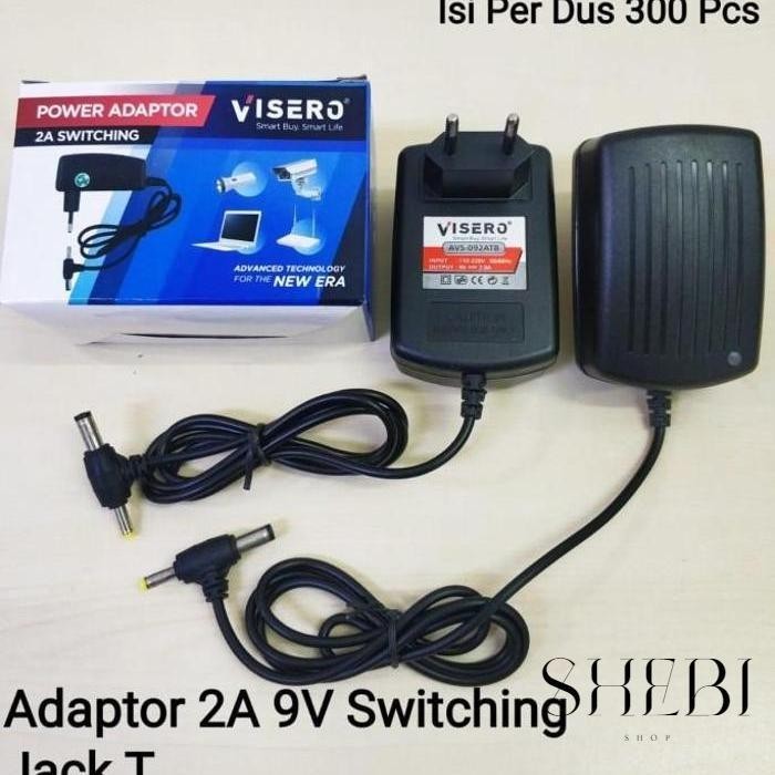 Adaptor 9 Volt 2 Ampere Visero shebi_shop