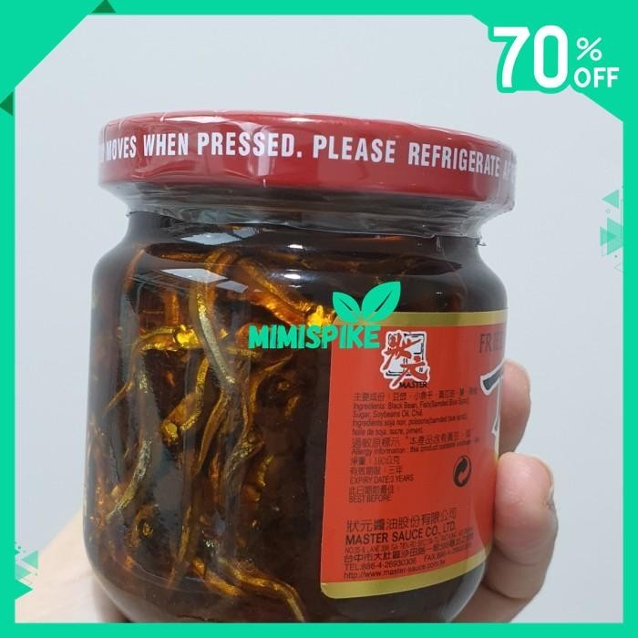 

FRIED FISH WITH BLACK BEAN 180G IKAN TERI TAUSI KEDELAI HITAM TAOSI BY MIMISPIKE !!