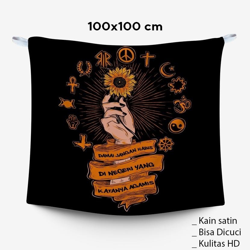PROMO - POSTER KAIN TAPESTRY BENDERA PLURALISME AESTETIK JUMBO