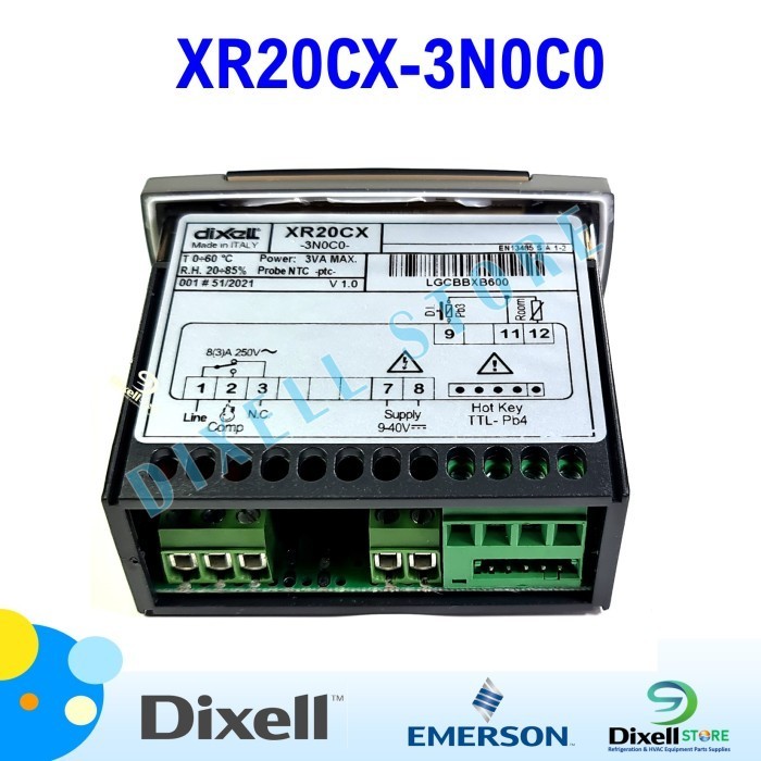 Xr20Cx Dixell Digital Thermostat Xr20Cx-3N0C0, 9-40 Vdc Ori