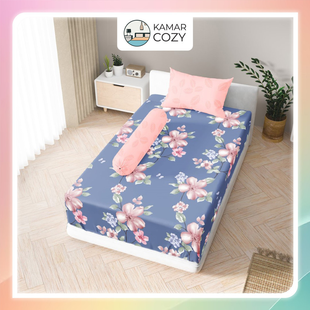 Sprei Kintakun Set Fitted Single 90x200 / 100x200 / 120x200 Anindya Dluxe Aesthetic Tinggi 25 cm Est