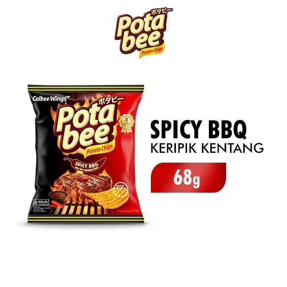 

Potabee Keripik Kentang Sapi Panggang Pedas Spicy Bbq 68 Gr