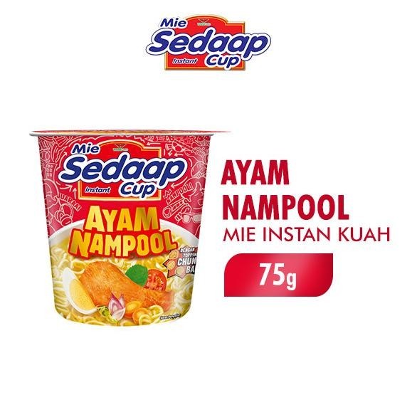 

Sedaap Cup Mie Instan Ayam Nampool 75 Gr