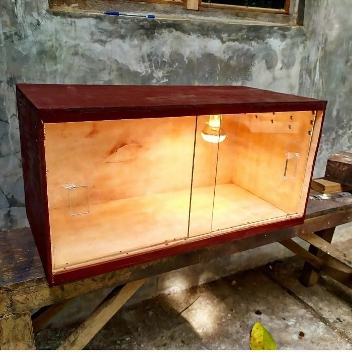 SALE BOX TERRARIUM REPTIL KURA - KURA , IGUANA 60CMX40CM READY YA KAK