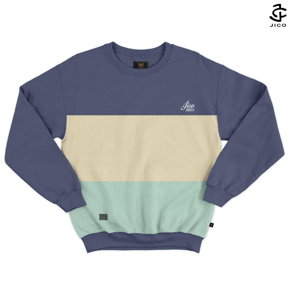 Sweater Kaos Pria Kombinasi 3 Warna Size M Xl Unisex