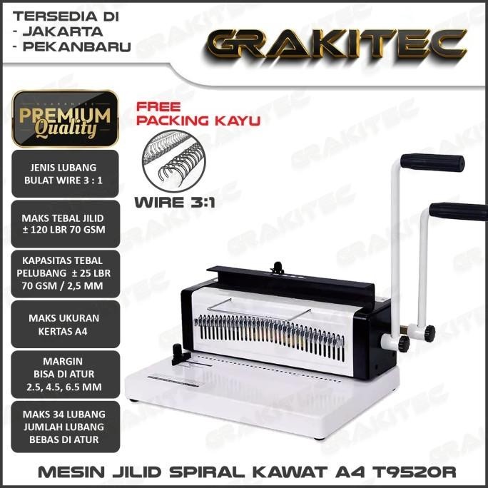 

Mesin Jilid Spiral Kawat GRAKITEC TD-1231 T9520R