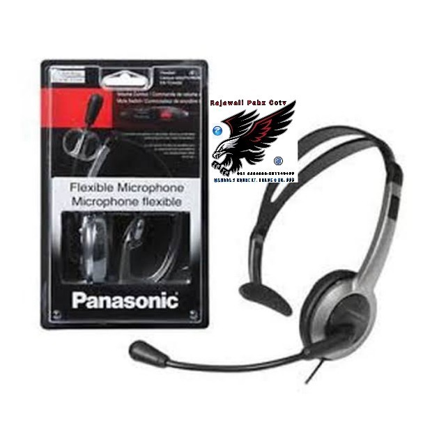 {SyaneShop} Headset Panasonic KX-TCA 430. Headset Call Canter . Operator . Berkualitas
