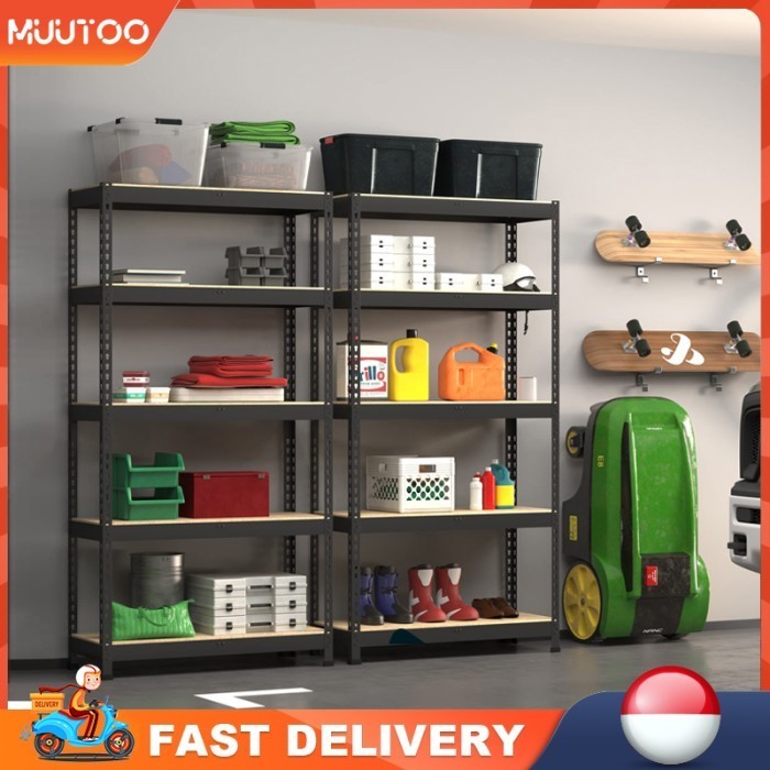 DISKON MUUTOO Rak Dapur Serbaguna Rak Besi 5 Susun/ Rak Barang Dagangan