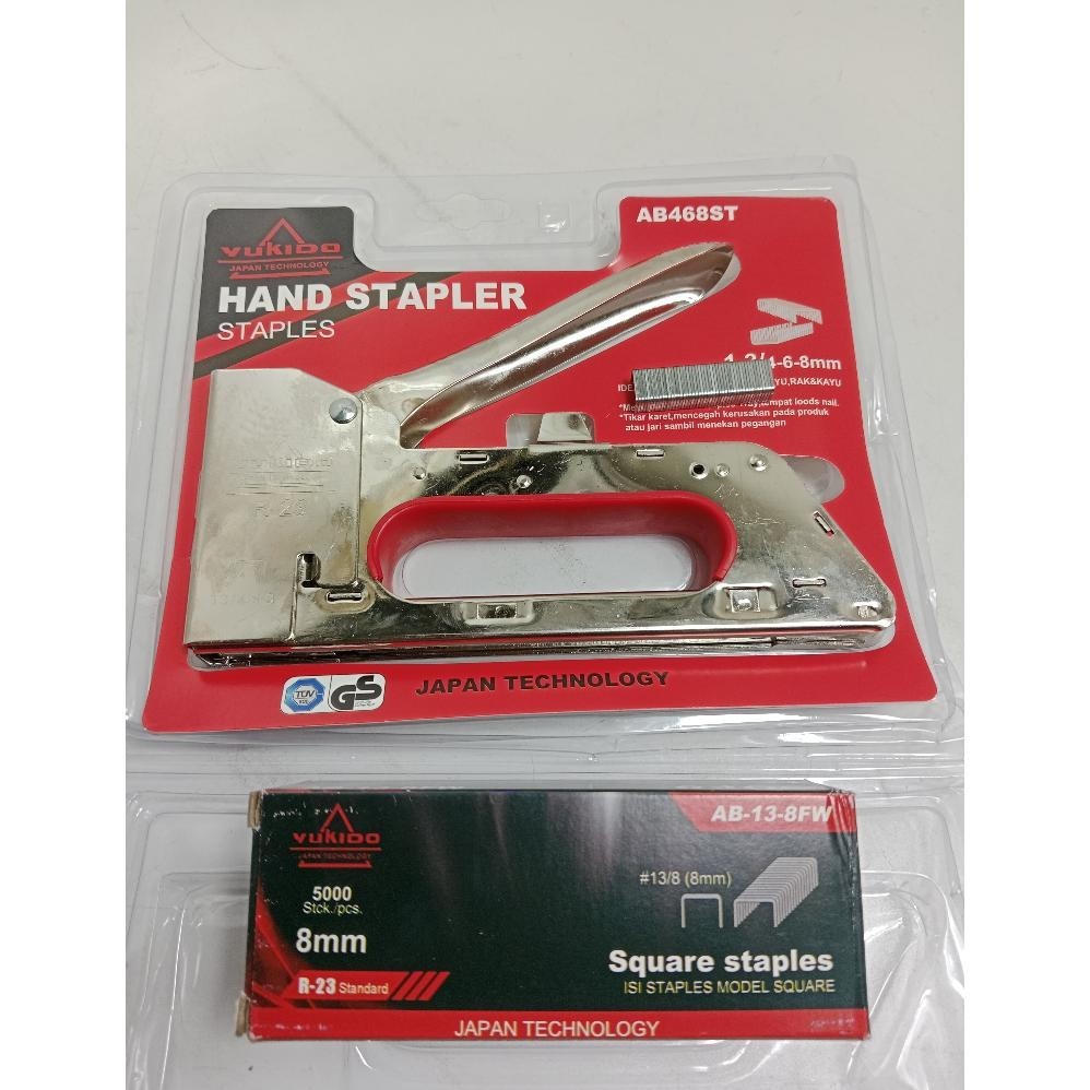

We69 Promo Paket Staples + Isi Refill Staples Tembak R23 Staples Manual Paket + Isi Refill Staples Gun Tacker Stapler Staples Perekat Powerfull Original Yukido Sale