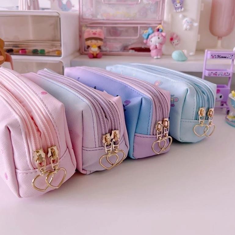 

Diskon Terbaru Tempat Pensil Sanrio 2 Sisi Depan Belakang/Pensil Case Cinnamorol Melody Kuromi 2 Skat Ukd-23