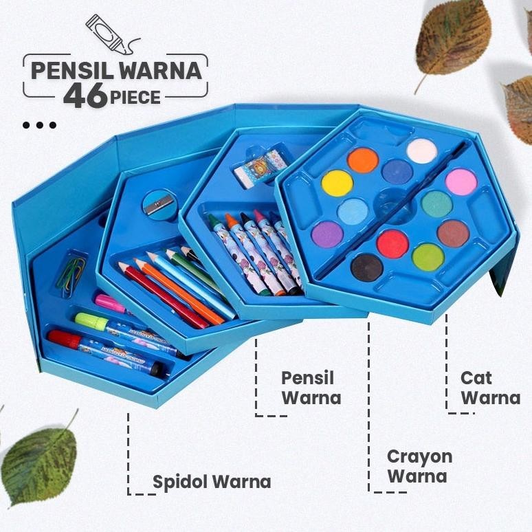 

Spesial Promo Fayes Cod Crayon Set Isi 46 Spidol Pensil Warna Cat Air Alat Lukis Murah Sty09 Ht-12