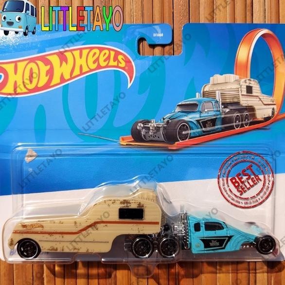 HOTWHEELS VW BUGCATION TRACKING TRUCKS - BEETLE TRANSPORT TRAILER RIGS