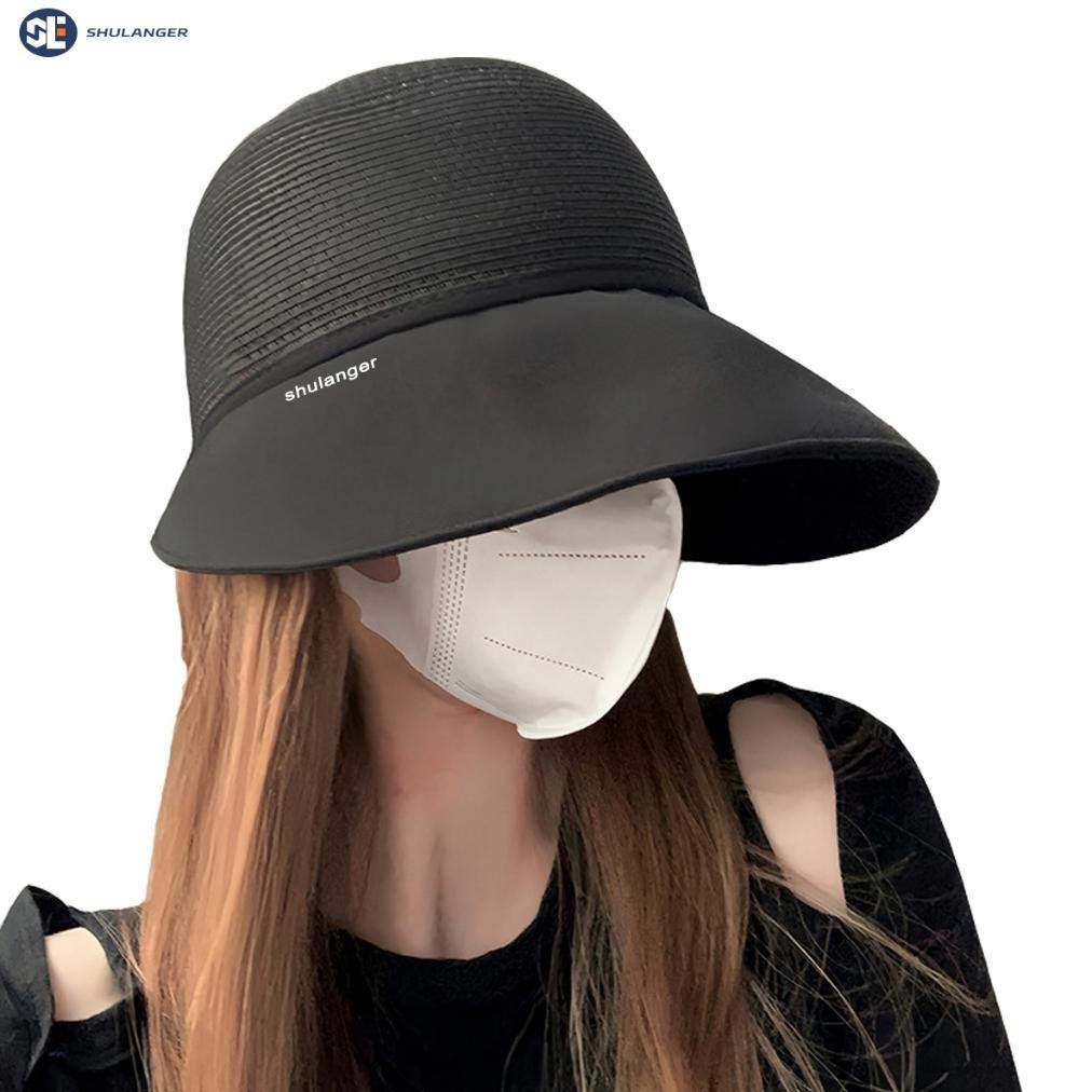 Viral Topi Matahari Wanita Impor Versi Korea, Desain Topi Jerami Pantai, Topi Matahari Pinggiran Bes