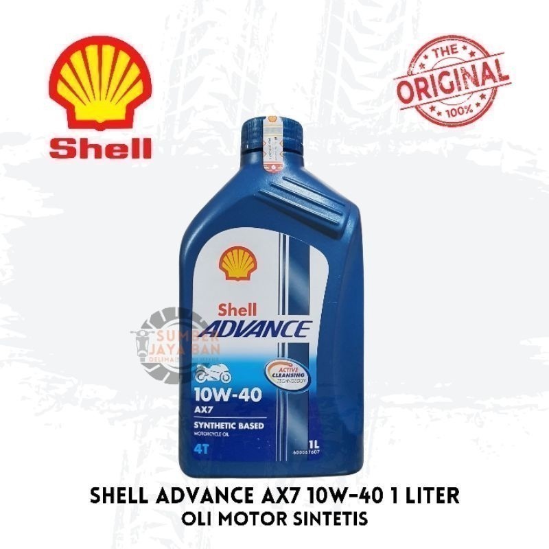 Shell Advance AX7 10W-40 (1 L) Oli Motor Manual Bebek 1 Liter