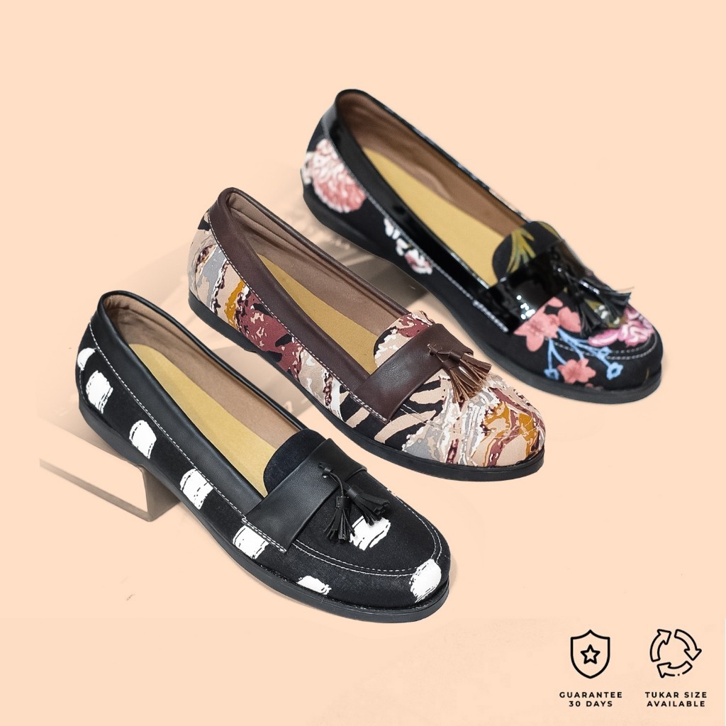 Flatshoes Wanita Elegan // Sepatu Mules Flatshoes Wanita Vintage Series 1 - Ellesis Official