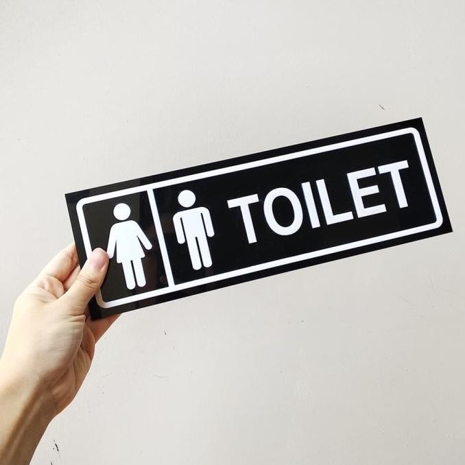 

Sign Board toilet acrylic timbul | Sign Label Akrilik Timbul