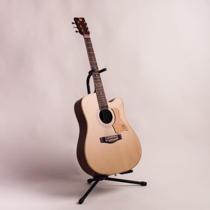 Gitar Akustik Mandalika L-02 Natural Original Full Set