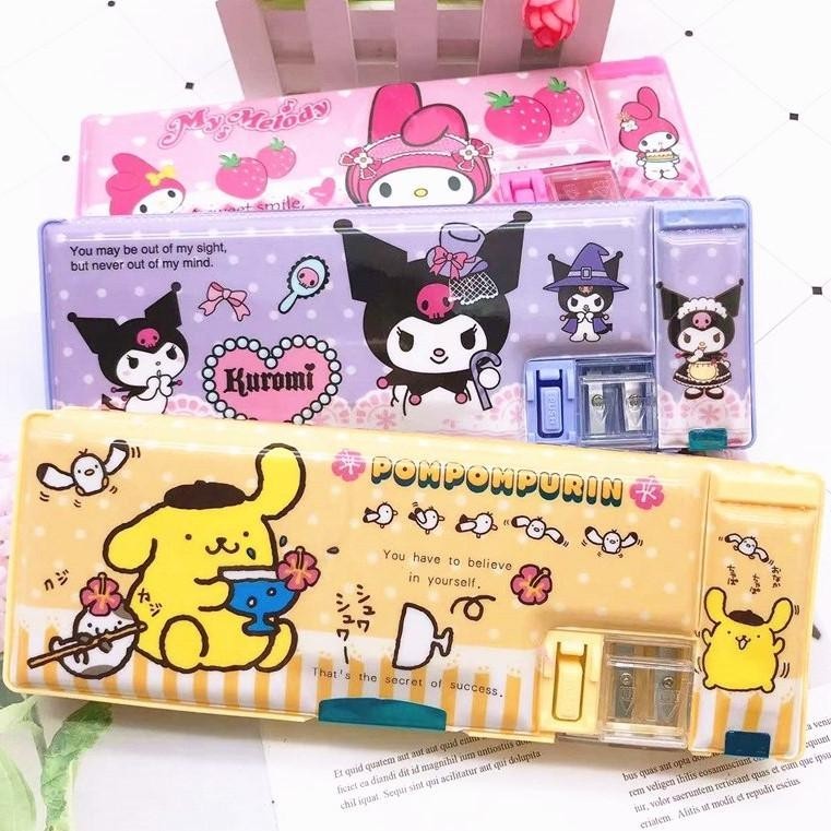 

Sale Kotak Pensil Magnet + Serutan / Tempat Pensil / Pencil Case Sanrio Melody Kuromi