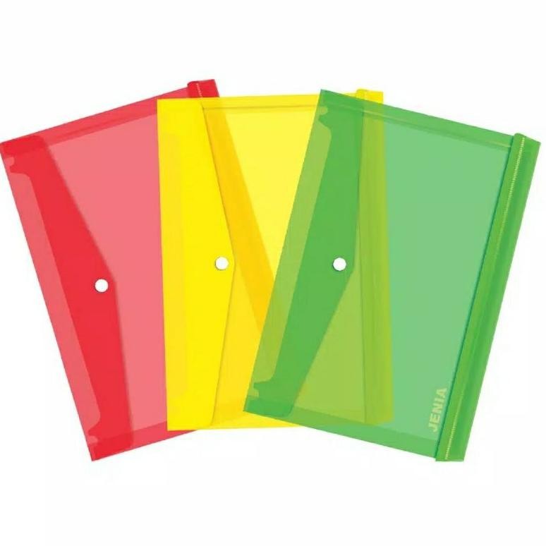 

Boss (12 Pcs) Map Plastik Folio , Map Kancing / Map Bisnis File /Map Tali / Map L / Clear Sleaves