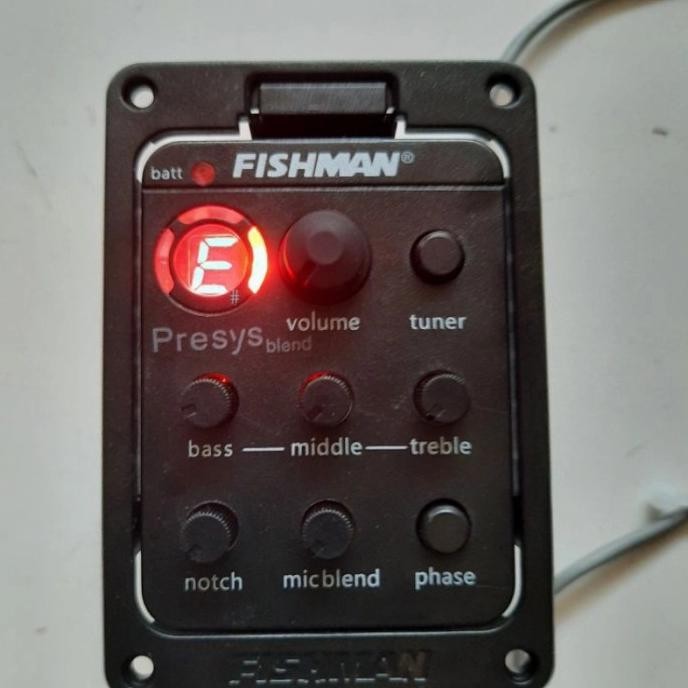 Preamp Fishman Presys Blend Mic Dan Tuner / Equalizer Fishman Original