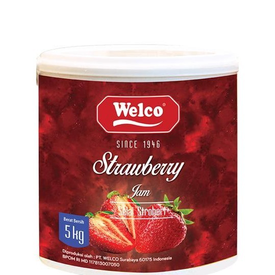 

Welco Strawberry Jam (Selai Stroberi) 5Kg