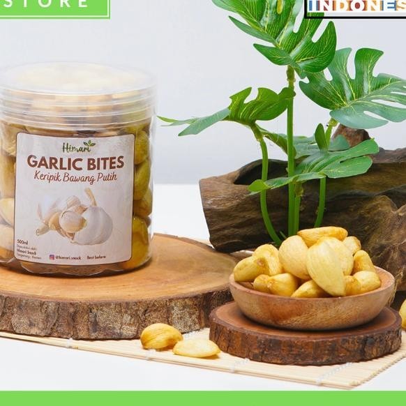 

Keripik Bawang Putih Utuh Produk Lokal Indonesia "Himari Garlic Bites