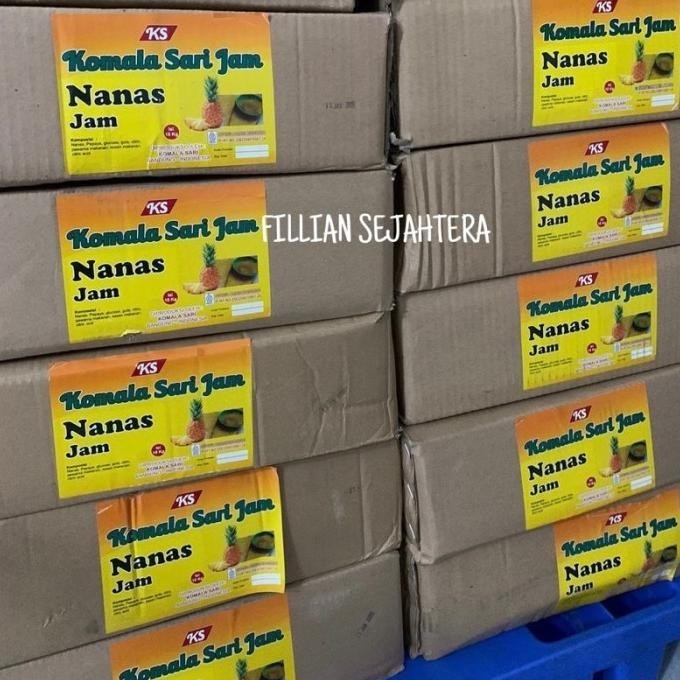 

Selai Nanas Serat Komala Sari Isian Roti Nanas 10 Kg (1 Dus)