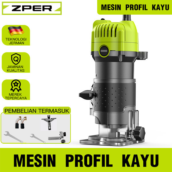 ZPER Mesin Profil Kayu Mesin Profil Router Trimmer Kayu Fullset Murah Wood Trimmer ZP014