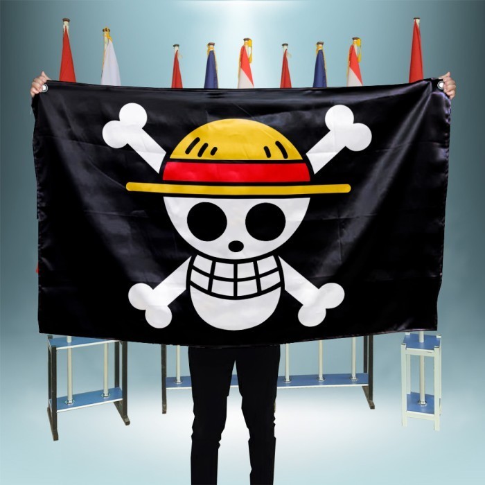 

Terlaris Bendera One Piece 60 x 90 Murah Bahan Satin Peles SALE
