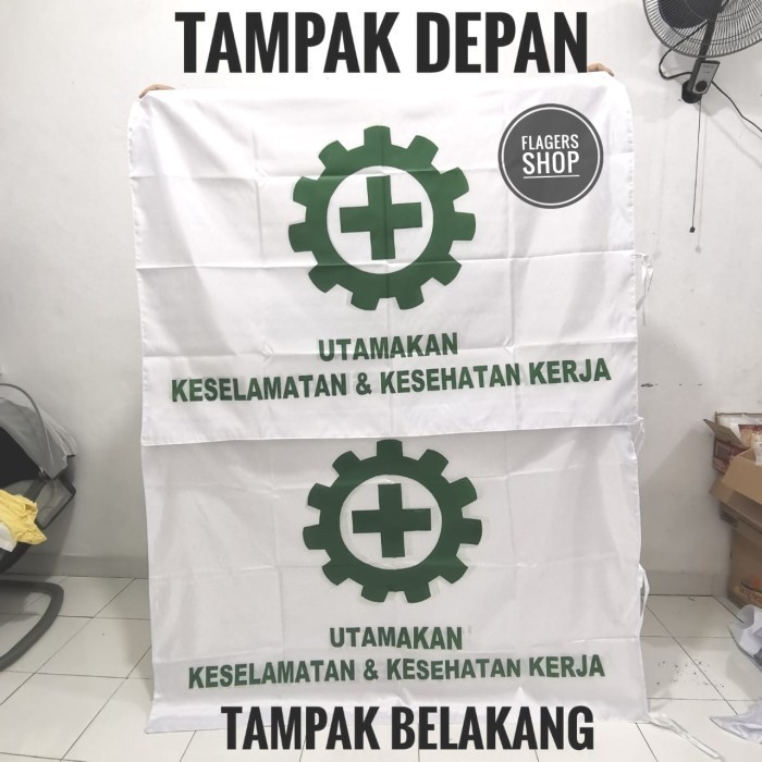 

Terlaris BENDERA K3 STANDAR DEPNAKER 90x135 CM - BOLAK BALIK SALE