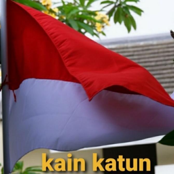 

Terlaris Bendera Merah Putih kecil Besar bahan katun 60 x 90 80 x120 cm murah SALE