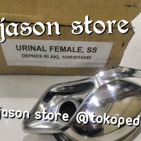 Pispot Stainless Urinal Female/Pispot Stainless Dewasa (Wanita)