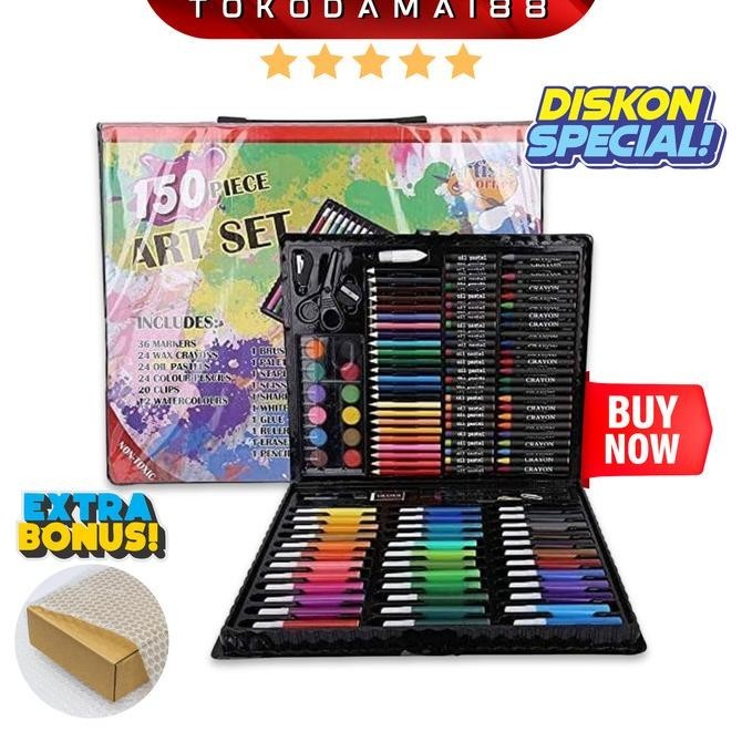

PENSIL WARNA 150PCS - ALAT TULIS SET CRAYON COLOURING SET 150PCS ART CRAYON SET ANAK LENGKAP HALUS NYAMAN BAGUS BERKUALITAS BRAND OFFICIAL TERLARIS TERBARU TERMURAH UNIK COD