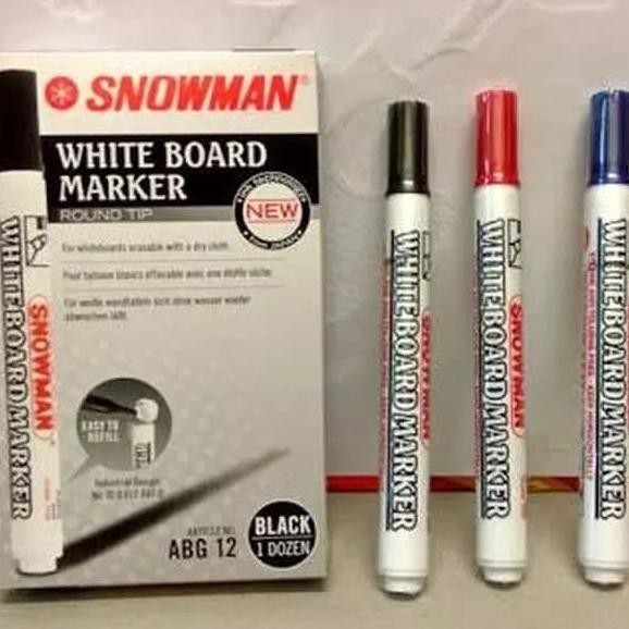 

Spidol Snowman Whiteboard / White Board Marker Papan Tulis Abg-12