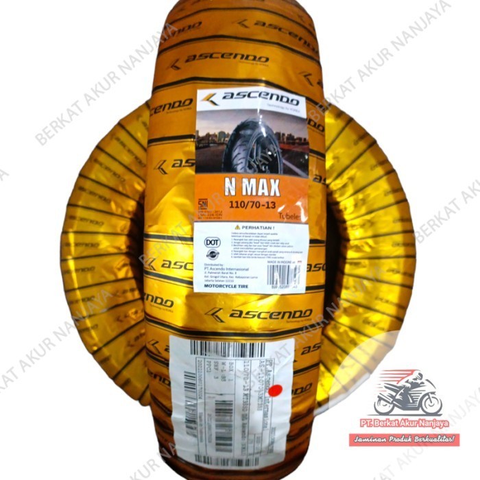 BAN MOTOR ASCENDO NMAX MT355D 110/70-13 RING 13 Bonus Pentil