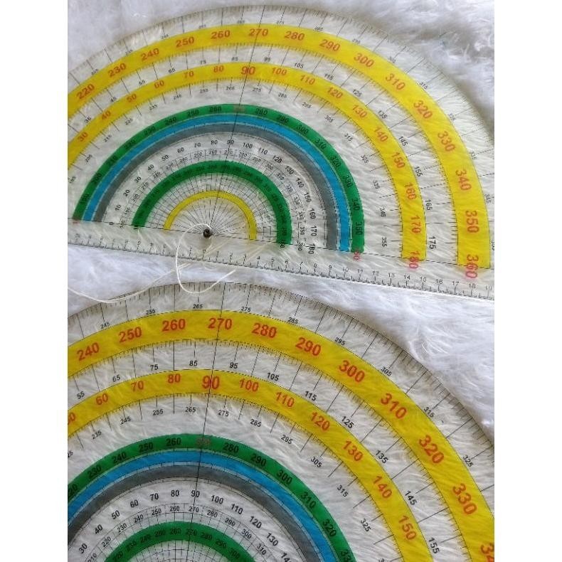 

2Er-54 Busur Derajat 360 Derajat Bahan Aklirik Custom Kekinian