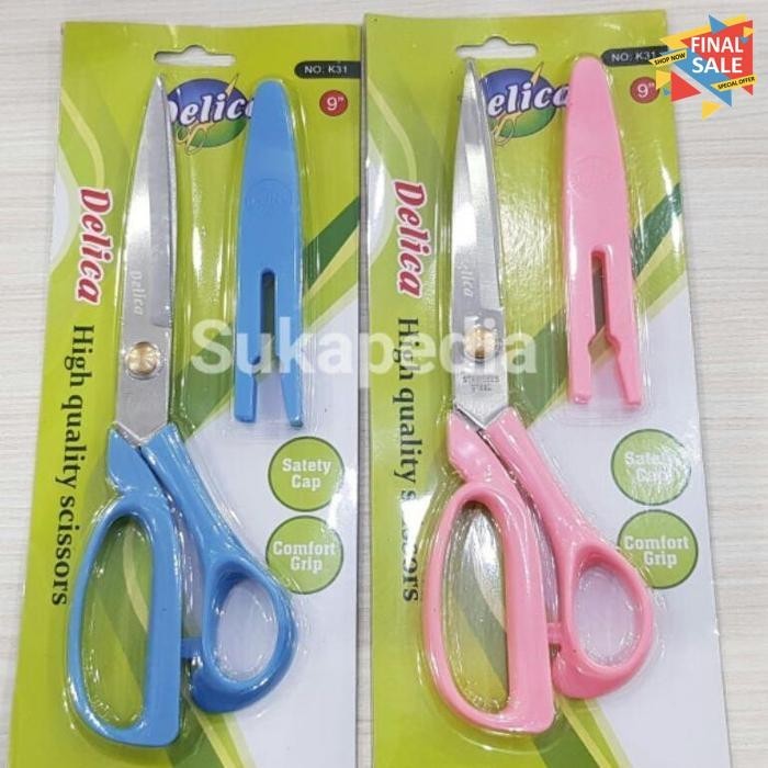 

Terlaris Gunting Kain Delica 9" Gunting Dengan Sarung Jaminan Quality