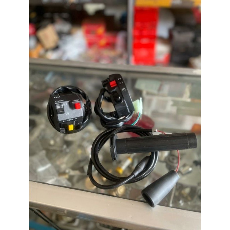 Gas spontan holder kiri ninja KSR Set Kanan kawasaki KSR dobel stater import