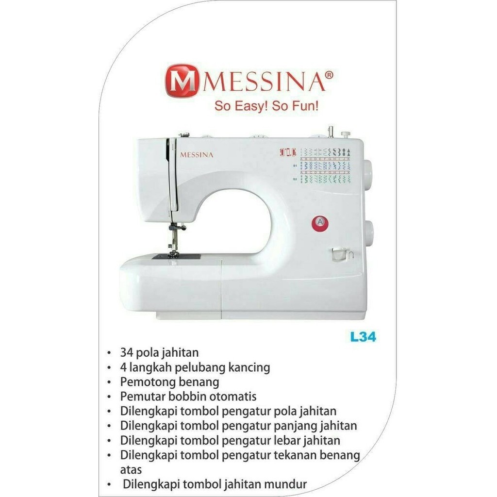 Mesin Jahit Messina L34 - Messina L 34