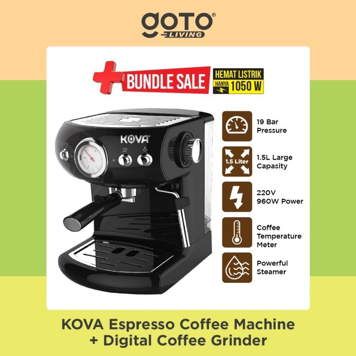 Bundling Kova Espresso Maker Dan Kova Sylus Digital Coffee Grinder