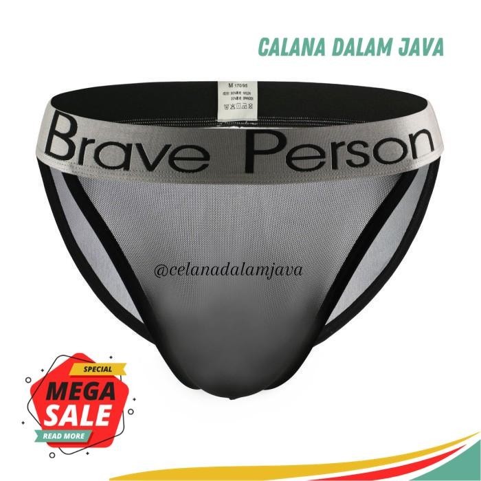 BRAVE PERSON TANGA TRANSPARAN SPORTS UNDERWEAR 6 WARNA CD OLAH RAGA  BEST DEAL 