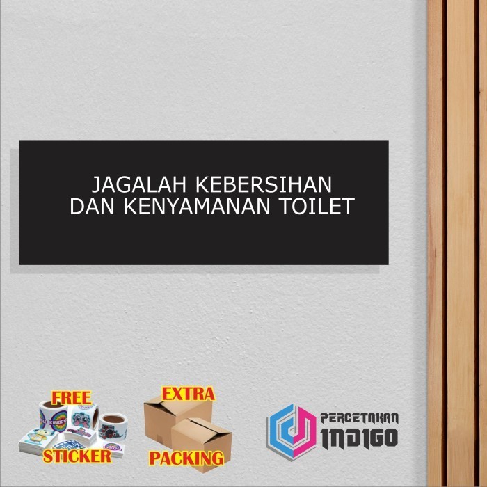 

Promo Papan tanda akrilik sign board Jagalah Kebersihan Elegan