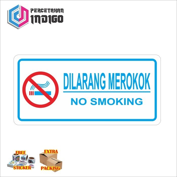 

Promo sign papan akrilik acrylic dilarang merokok type b Elegan