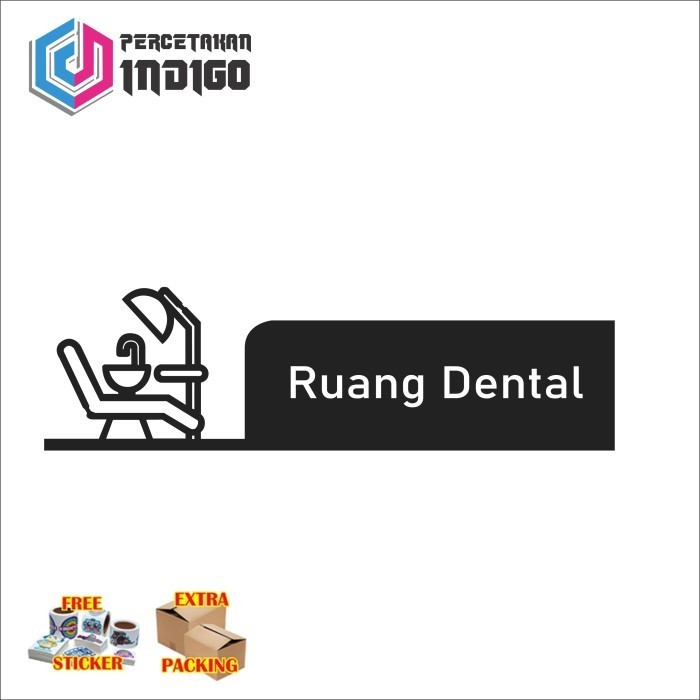 

Terlaris sign papan akrilik acrylic hitam ruang dental Keren