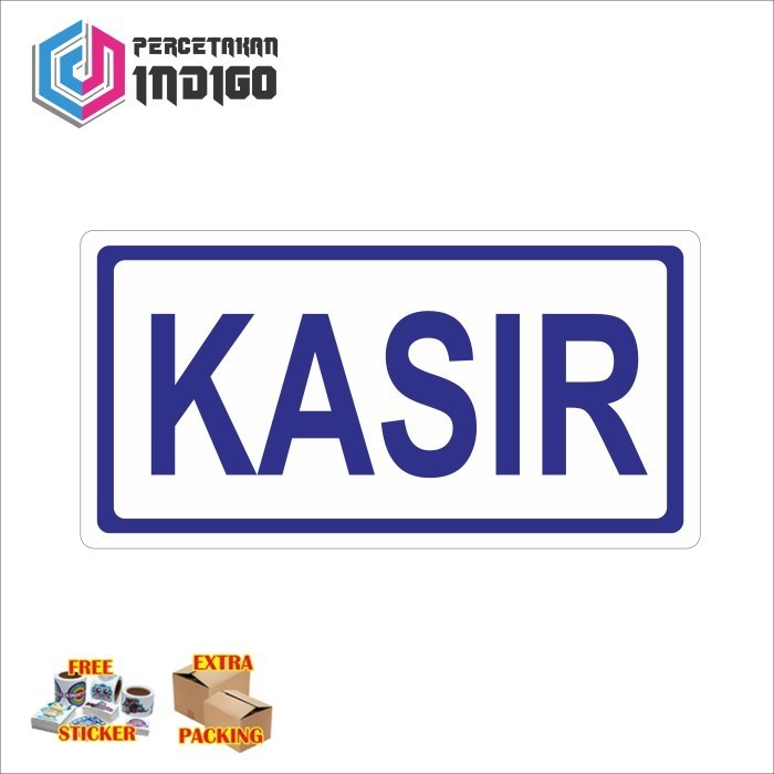 

Murah sign papan akrilik acrylic kasir type b Keren