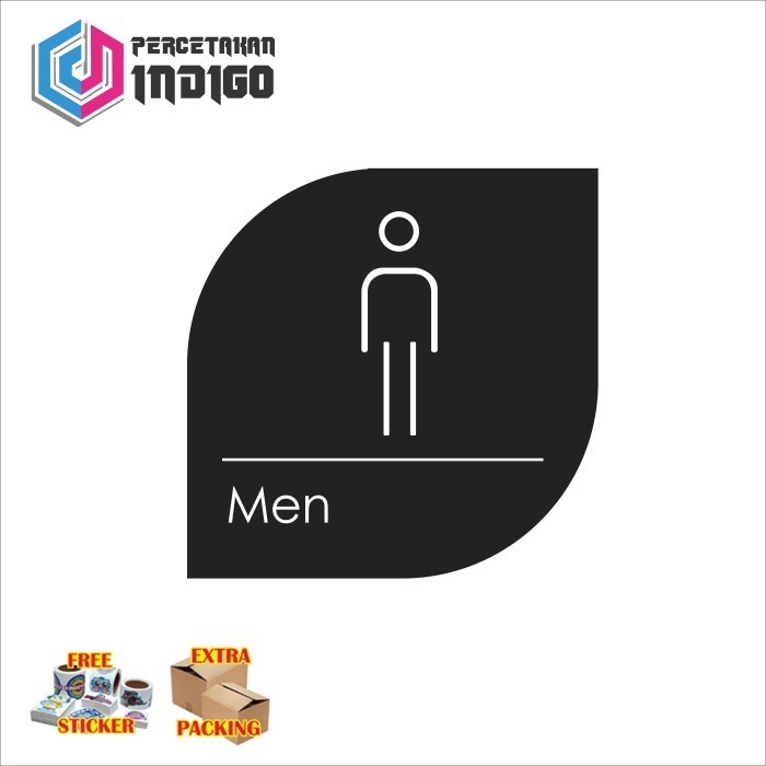 

Terlaris sign papan akrilik acrylic men type c Elegan