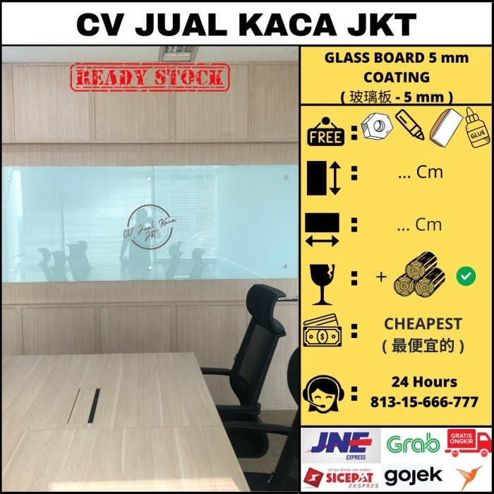 

Glassboard 120x260 - Papan Tulis Kaca 120x260 - Glass Board Termurah